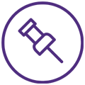 purple pin icon